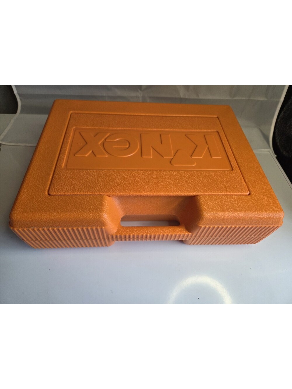 K'Nex Orange Carrying Case & Loose Pieces -- UNCOUNTED SC1